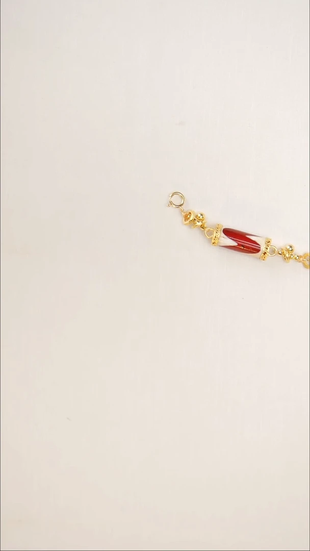 18K金镶嵌吊坠(不含链)玛瑙/玉髓吊坠