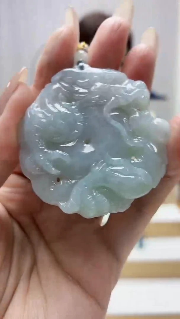 未镶嵌定制翡翠4829MM-毛货挂件13