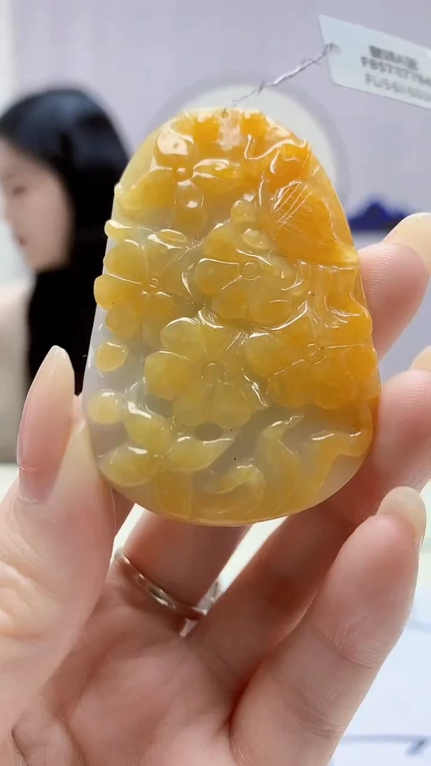 定制翡翠未镶嵌0405DD-毛货挂件56