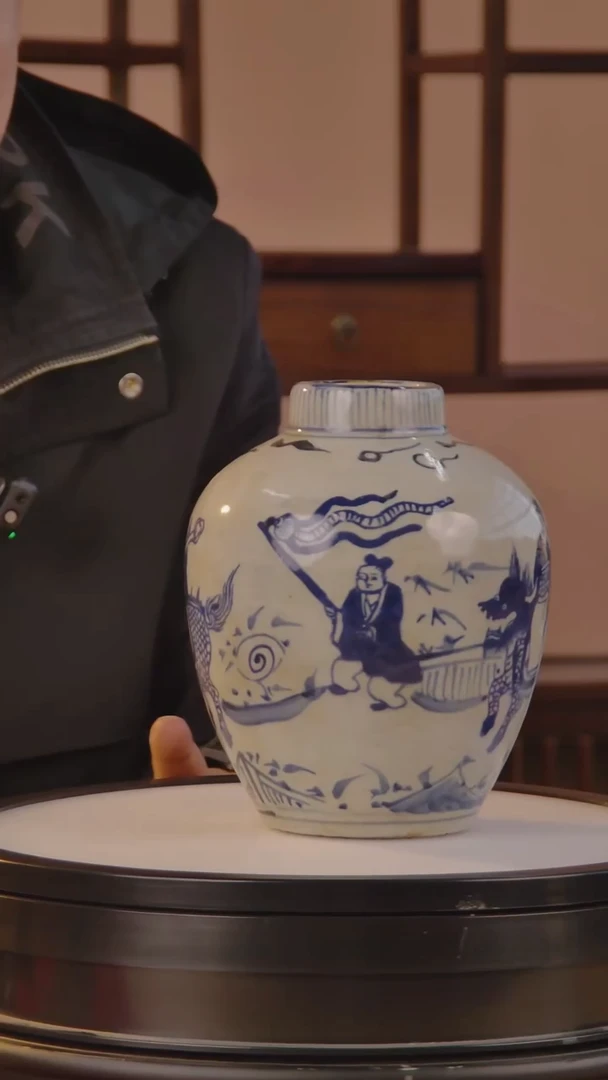 摆件陶景德镇陶瓷青花摆件A05