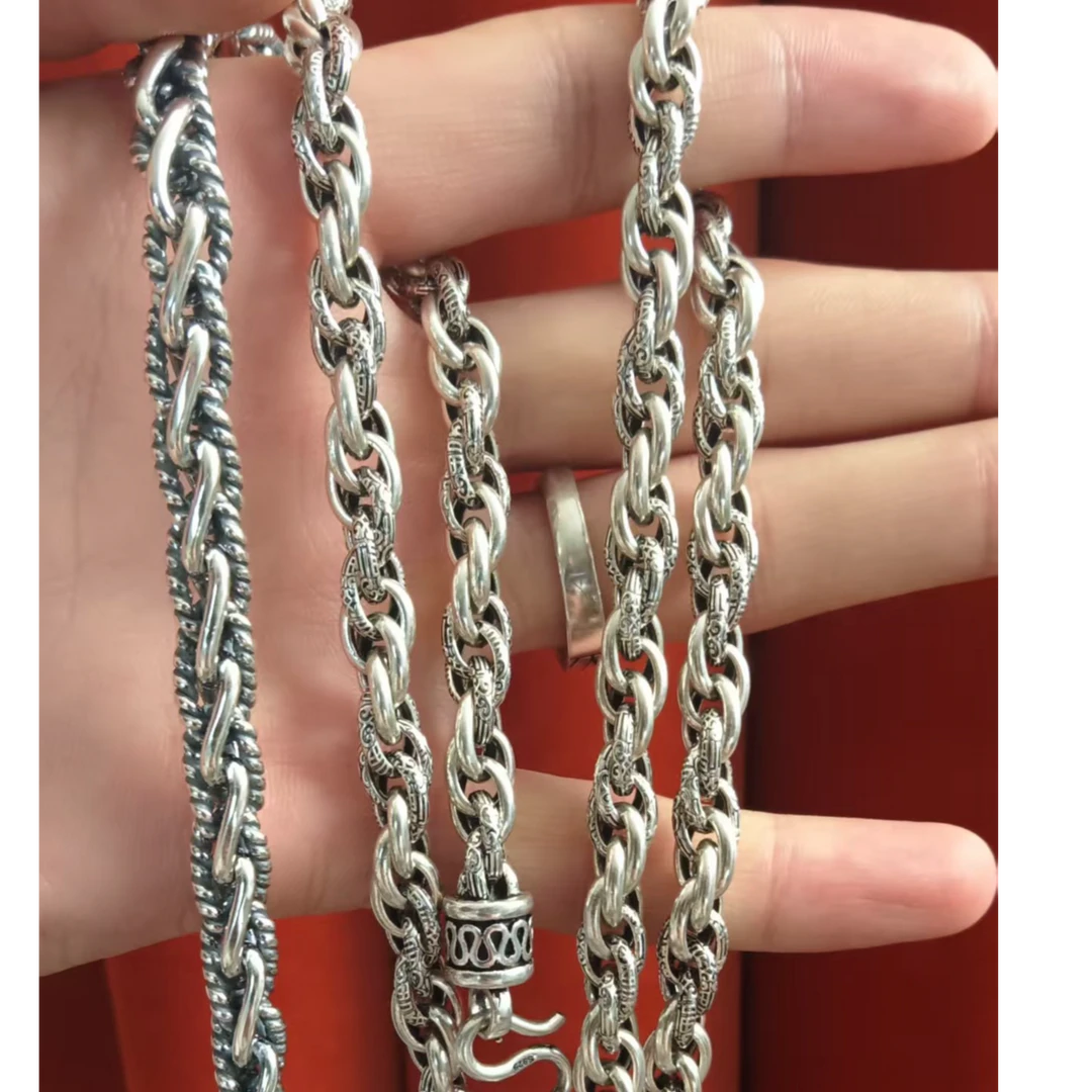 坠链均足银 爱敏纯银首饰项链