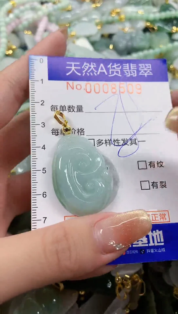颈饰未镶嵌翡翠天然A货翡翠