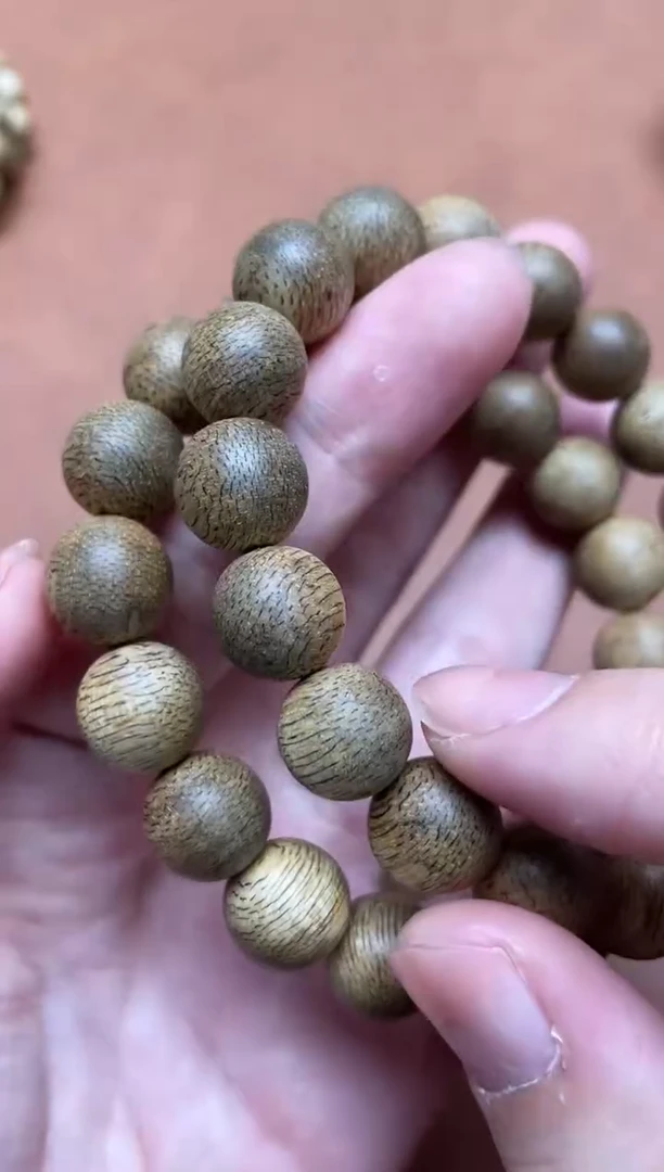 沉香手串A*T菩萨棋金星蛇皮1.1+圆珠单圈多样性发其一