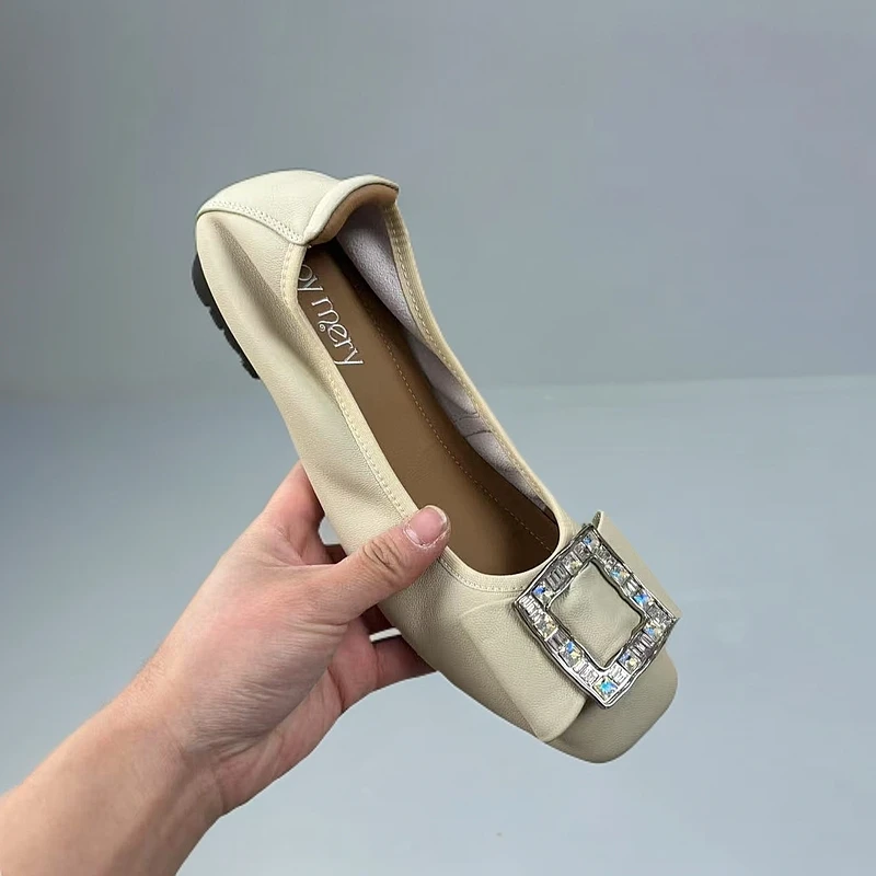 2186-F2-1-时尚百搭2025春季新款单鞋女式小皮鞋