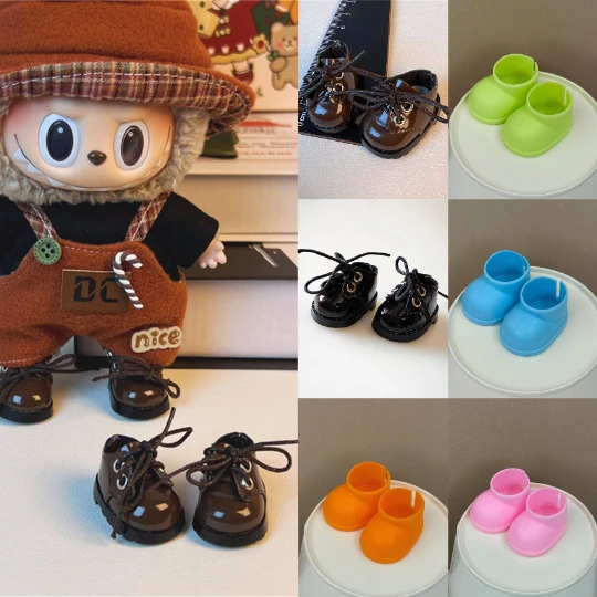 【Labubu鞋子】拉布布一代二代三代鞋子皮靴雨靴拉布布娃衣配饰