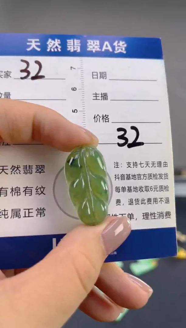 翡翠未镶嵌颈饰天然A货翡翠   32