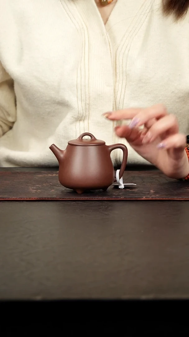 茶壶紫砂老紫泥高石瓢150cc