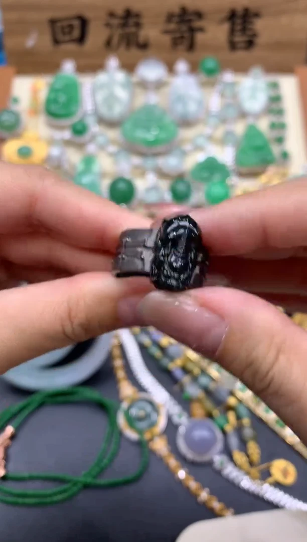 【闪购商品】翡翠戒指18K金镶嵌350-中国好珍宝