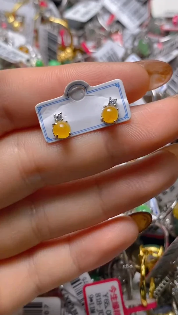 银S925镶嵌戒指翡翠百内无证书