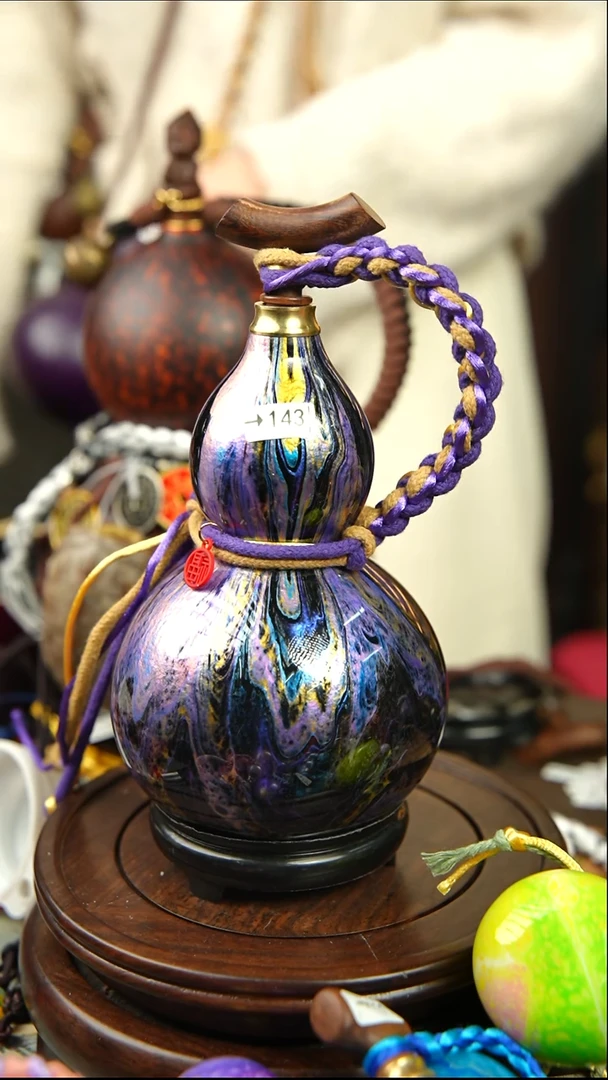 143号450ml左右非遗大漆酒葫芦