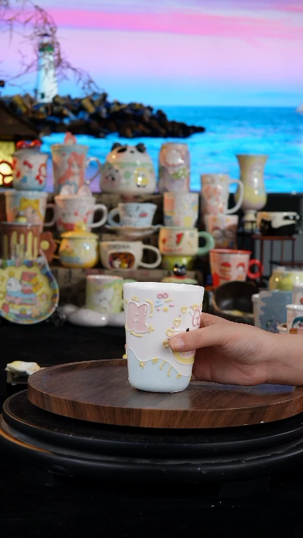 陶瓷便携款手工手绘景德镇陶瓷