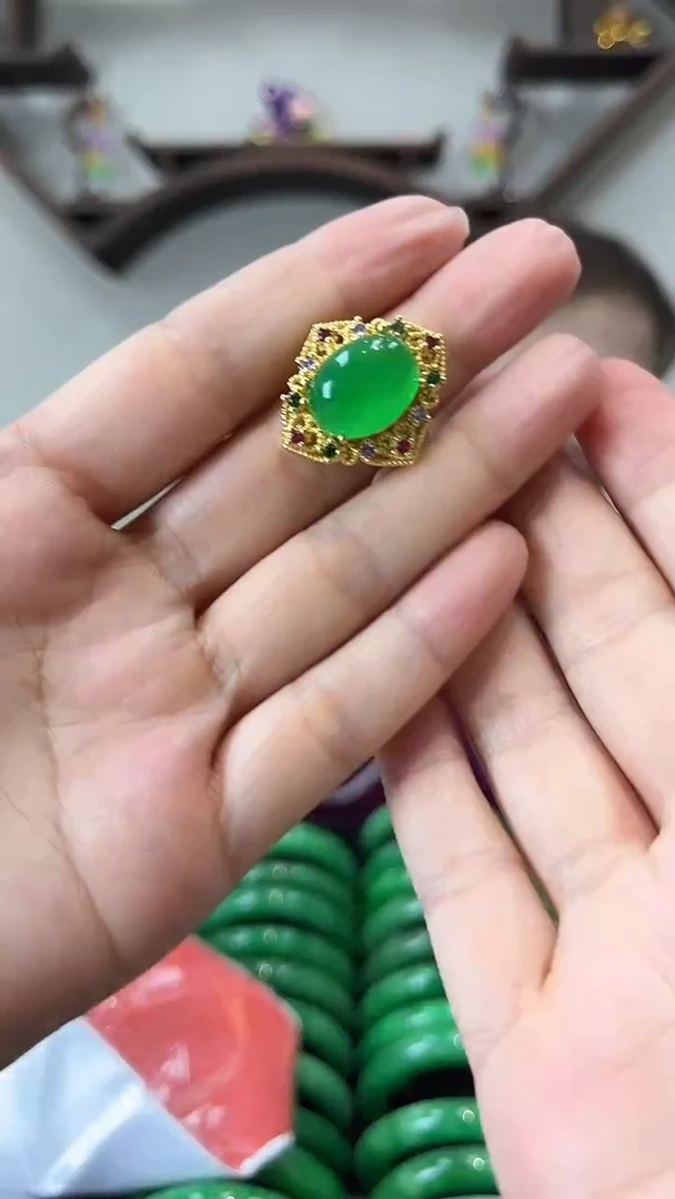 【闪购商品】翡翠戒指未镶嵌a45 戒指