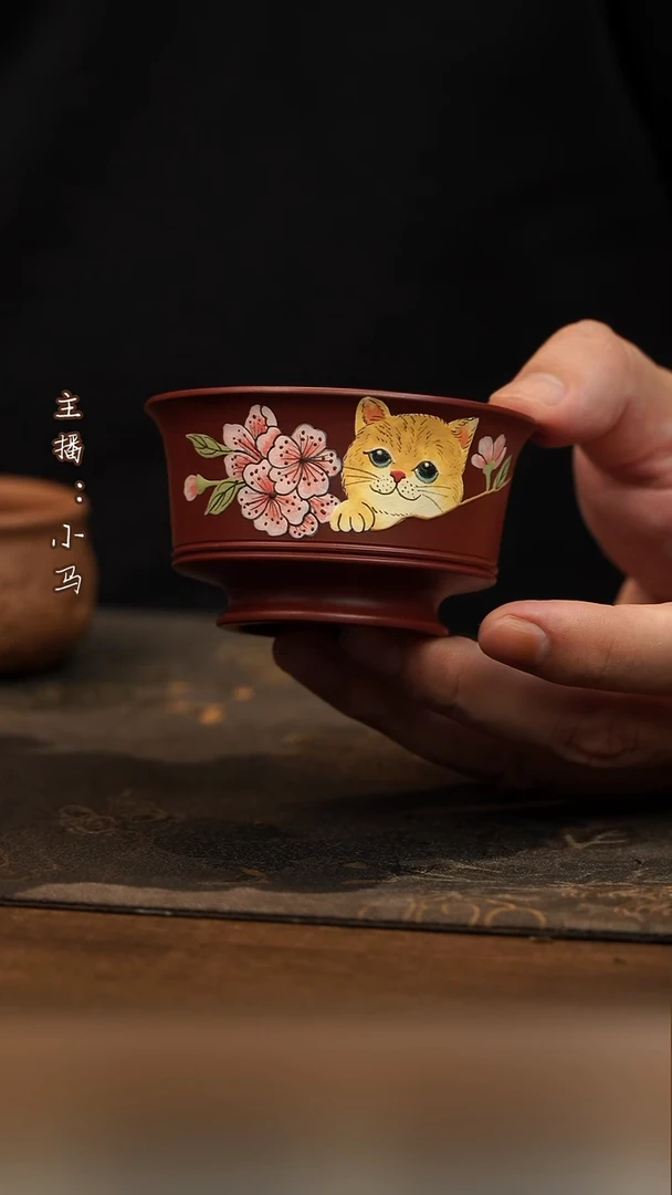 茶壶紫砂小猫  杯