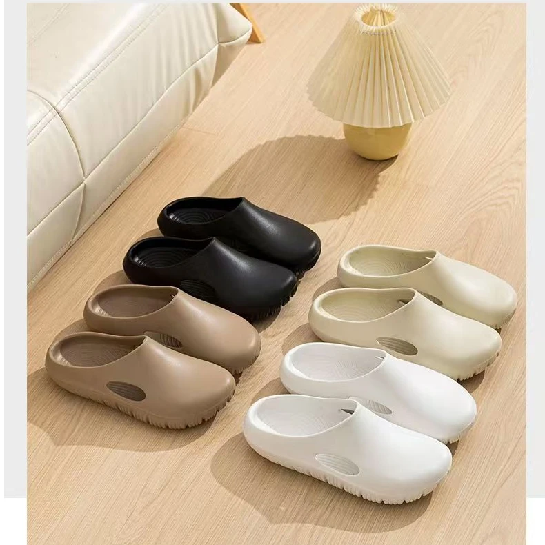 一脚蹬包头厚底拖鞋男士夏季外穿医生护士手术室厨师鞋凉拖鞋