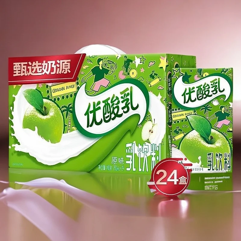 优酸乳 优酸乳饮料原味 250ml*24盒/箱（生产日期3月份）