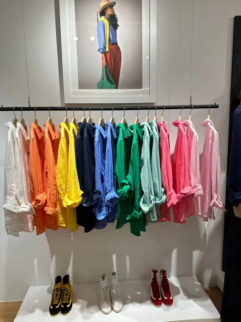 小马老钱风刺绣亚麻纯色刺绣衬衫防晒开衫夏季长袖衬衣休闲5