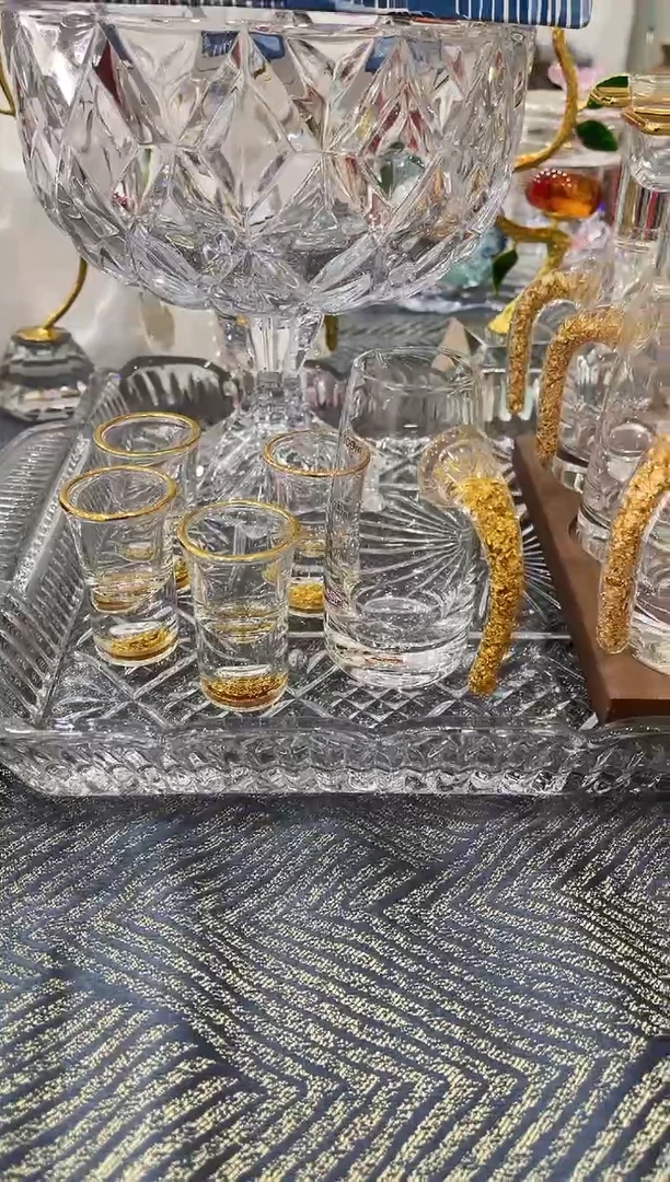 有机玻璃白酒一壶四杯