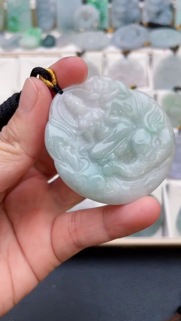 颈饰未镶嵌翡翠天然缅甸翡翠A货87