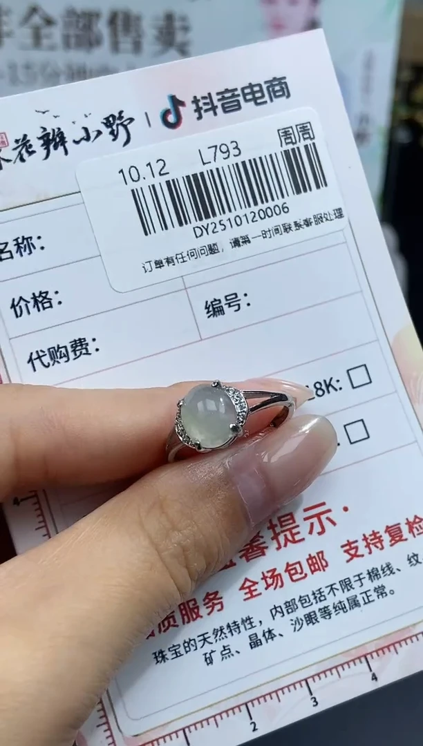 颈饰未镶嵌翡翠天然翡翠A货6