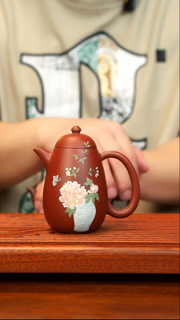 茶壶紫砂朱泥龙蛋