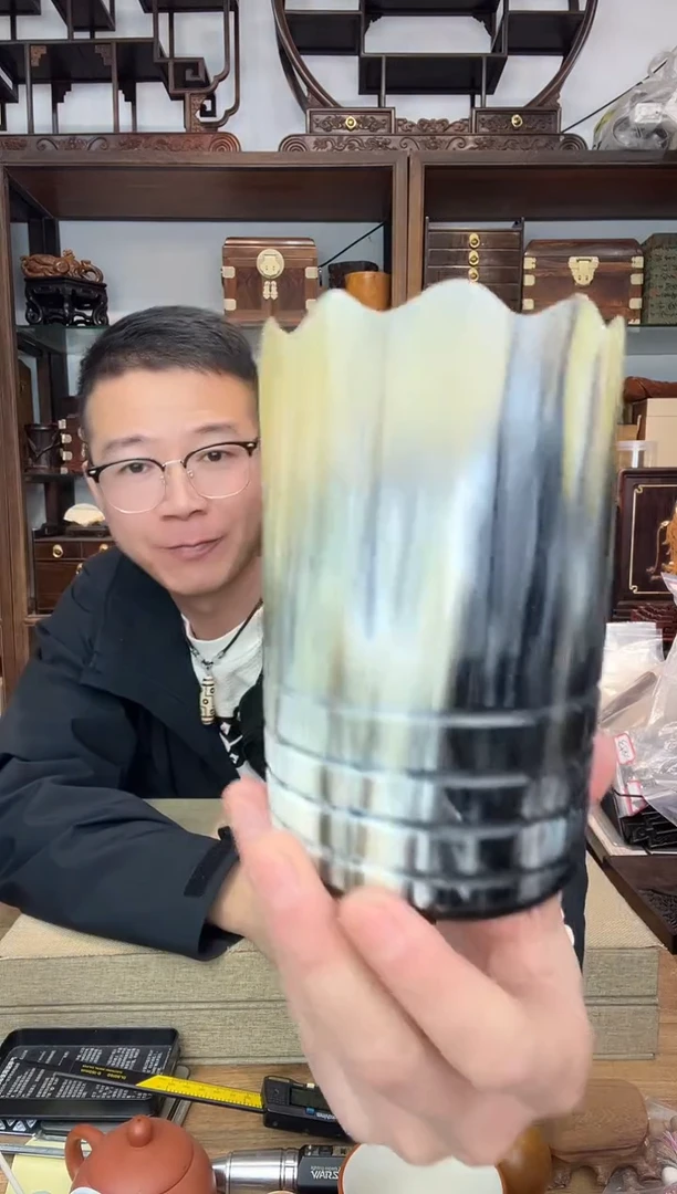 乌木类书架449 随形笔筒