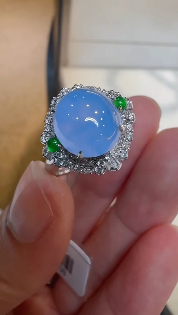 翡翠戒指18K金镶嵌多样性团购发一件