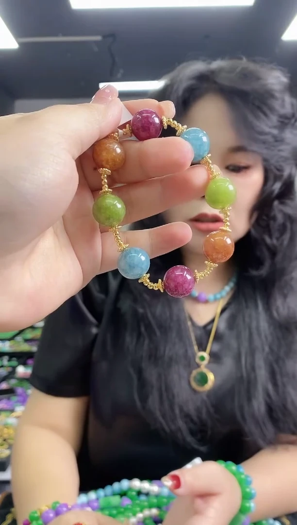 手串未镶嵌碧玺多样性发其一颜色微差