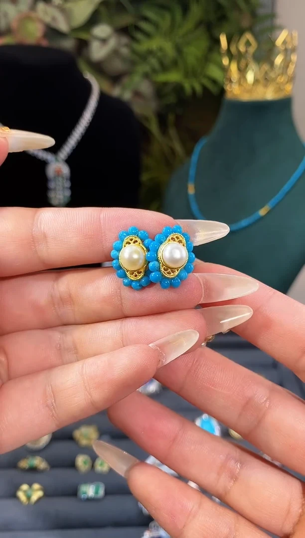 未镶嵌耳饰淡水珍珠天然淡水珍珠