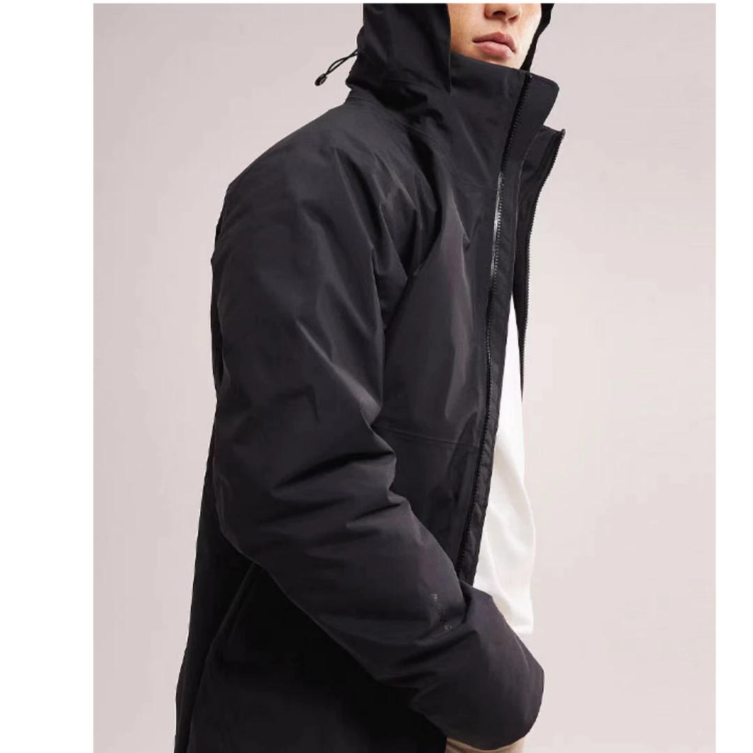 01硬壳冲锋P棉连帽保暖时尚外套