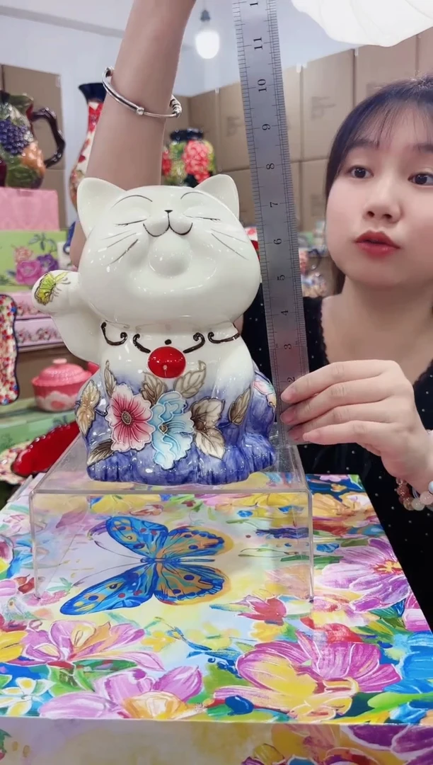 瓷招财猫-存钱罐