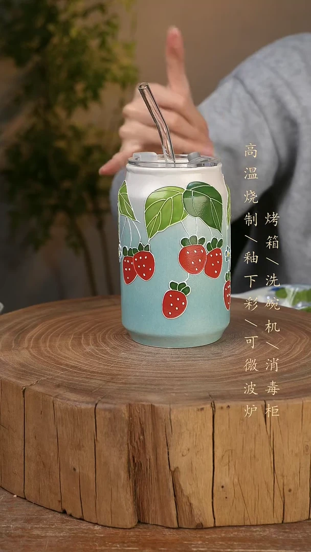 碗瓷景德镇手工手绘高温瓷釉下彩