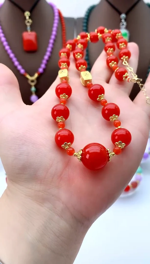 翡翠未镶嵌颈饰D437项链