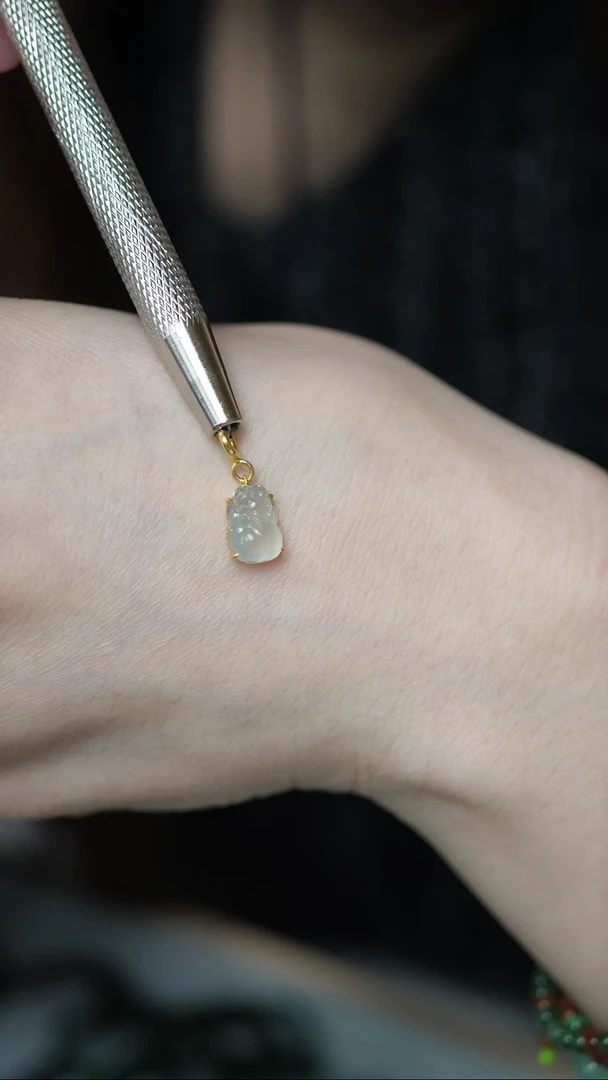 【闪购商品】翡翠挂件18K金镶嵌50-吊坠/姿/XY