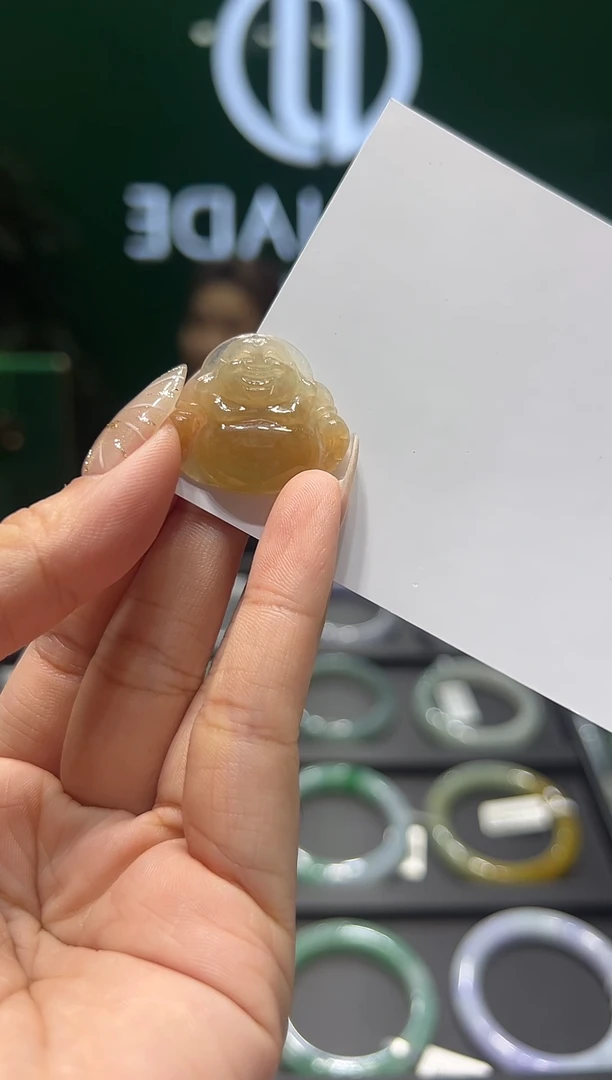 未镶嵌挂件翡翠天然缅甸A货翡翠 佛公 多样性发一