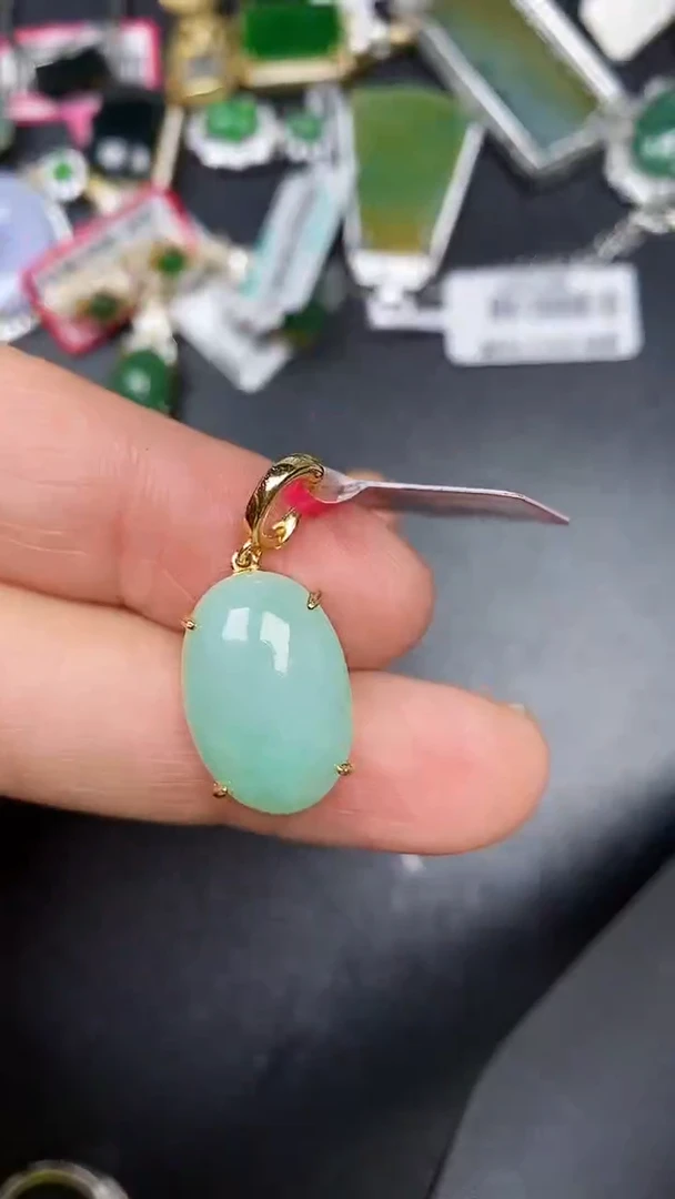 银S925镶嵌戒指翡翠2960