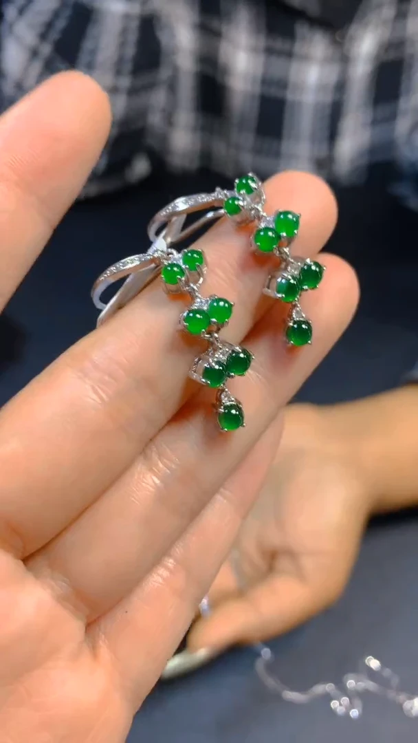 【闪购商品】翡翠耳饰未镶嵌0833628376/多样性发一