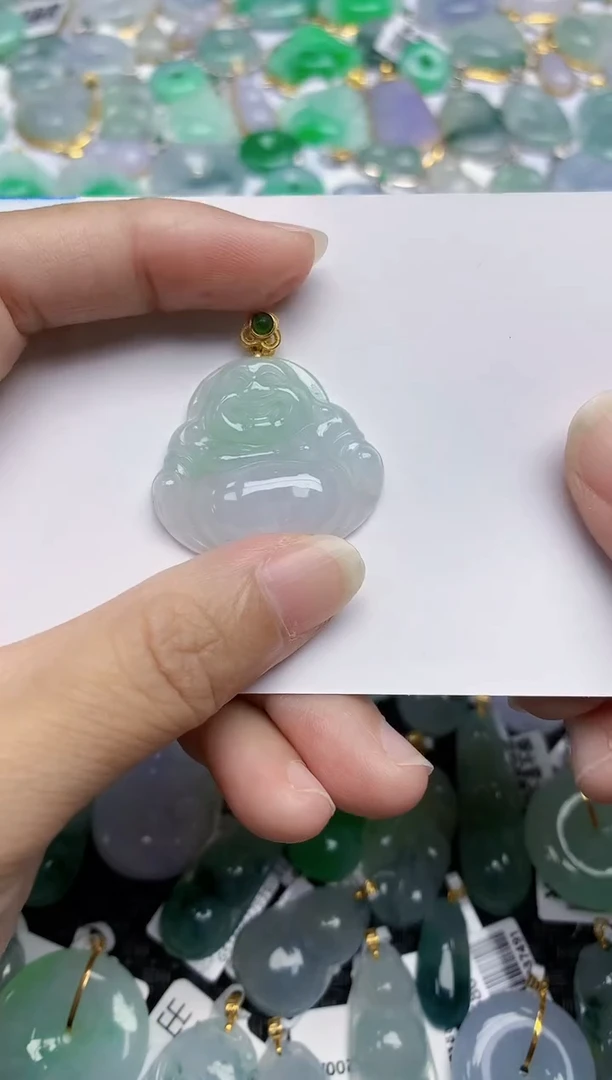 翡翠未镶嵌颈饰天然翡翠A货