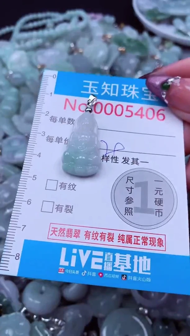 吊坠(不含链)未镶嵌翡翠5406