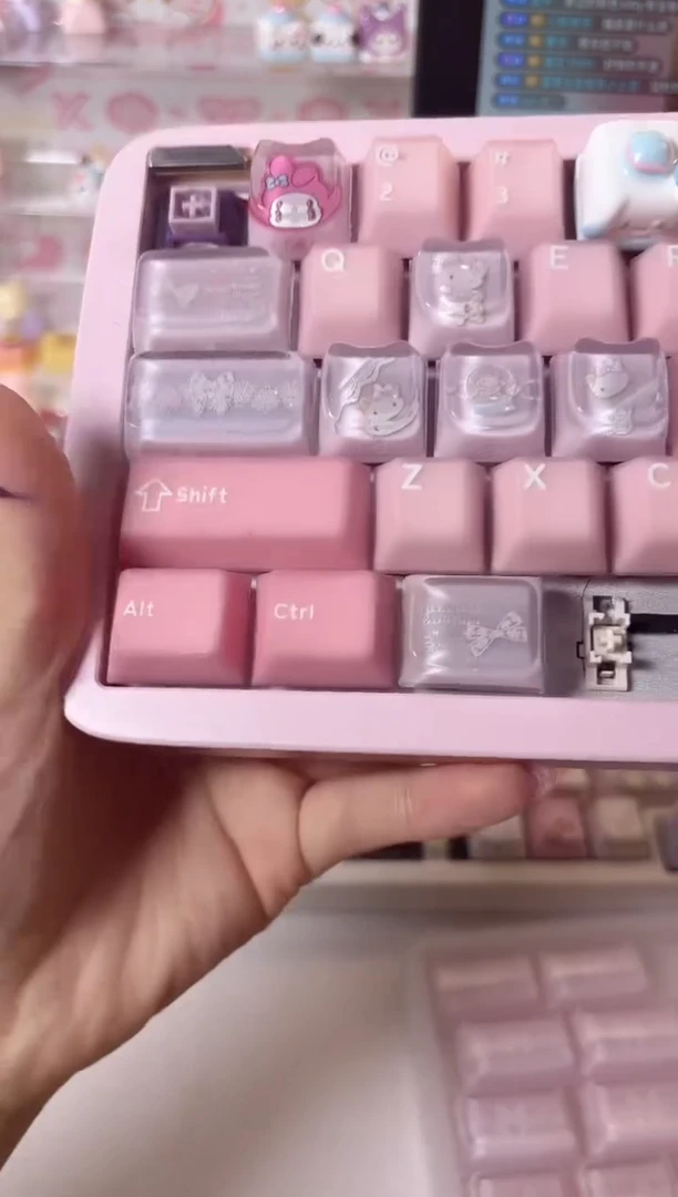 6.ctrl粉色蝴蝶结滴胶键帽