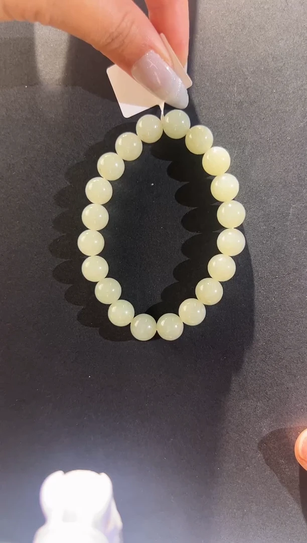 未镶嵌手串和田玉新疆和田玉于田料卡10 手串