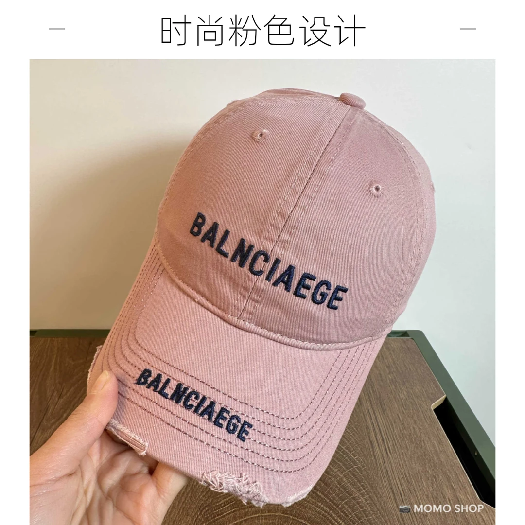 BALNCIAEGE巴家风格街头破洞棒球帽子男女同款韩版潮牌嘻哈鸭舌帽