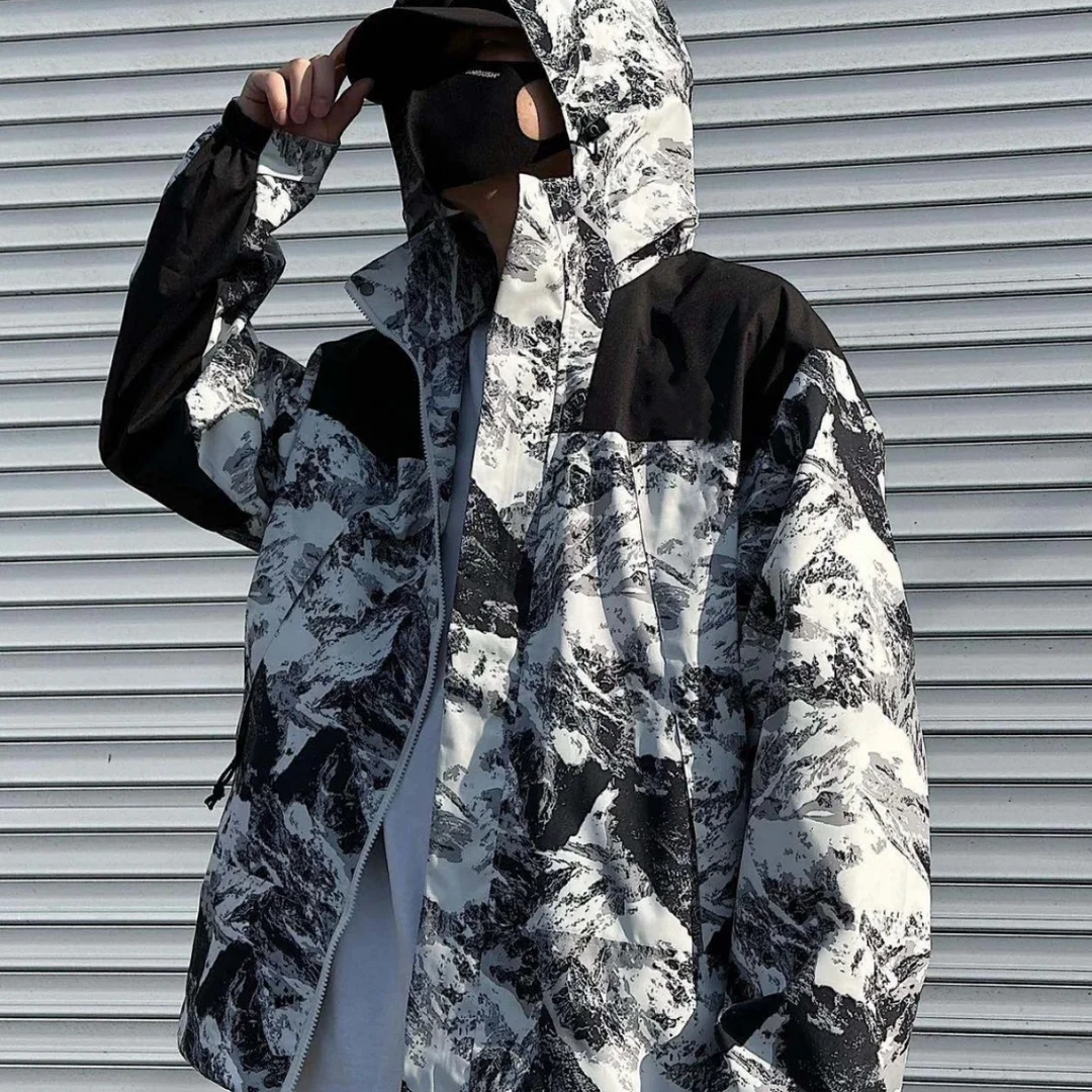 春夏季旅游百搭休闲时尚潮流连帽情侣款冲锋衣20198