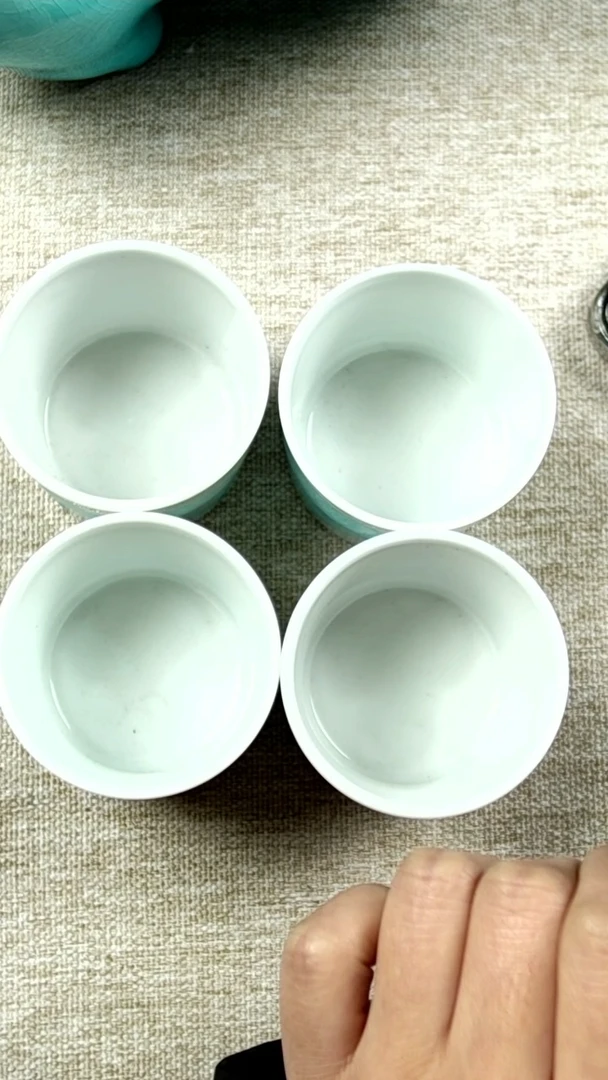 成品琉璃武当官窑竹节杯 （4只）  一件多样性发货