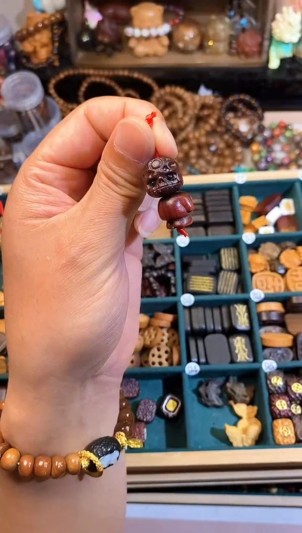 非洲檀香手串/手链紫檀阿呆一套