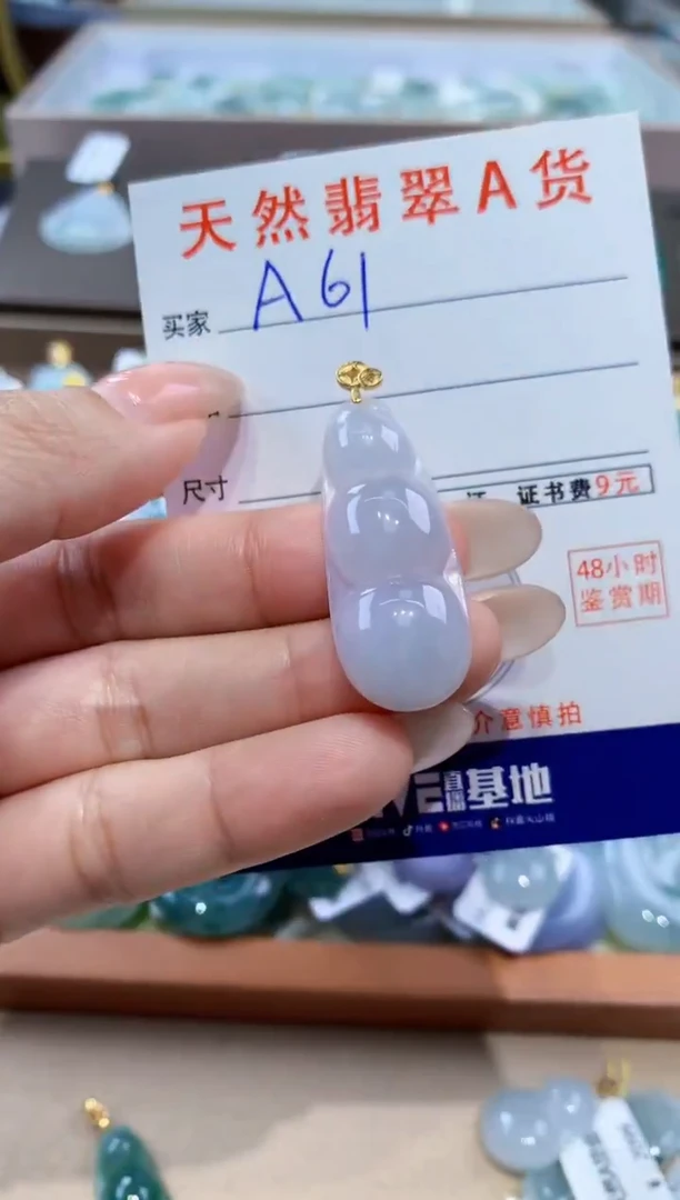颈饰未镶嵌翡翠天然缅甸翡翠A货挂件