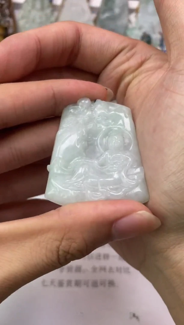翡翠未镶嵌颈饰爱**单天然翡翠