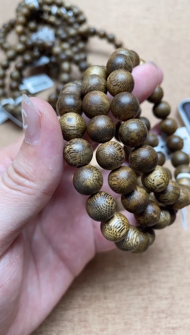 沉香手串棋楠1.0圆珠单圈多样性发其一