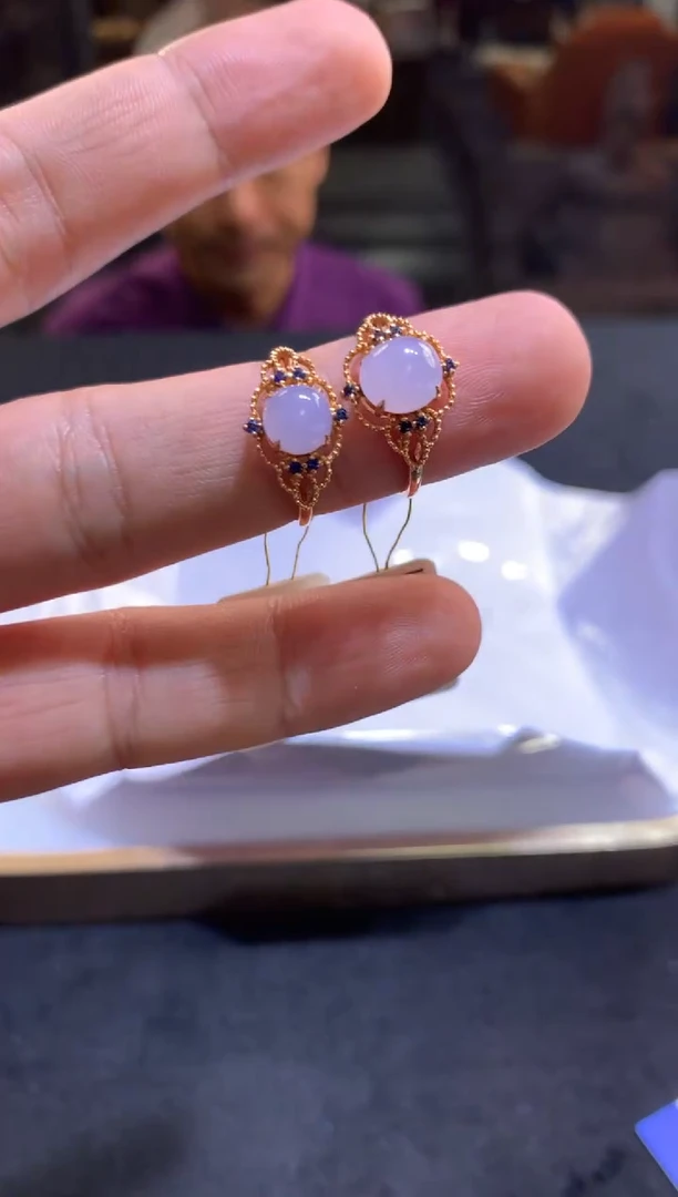 翡翠戒指18K金镶嵌7009886/529/多样性发/一件