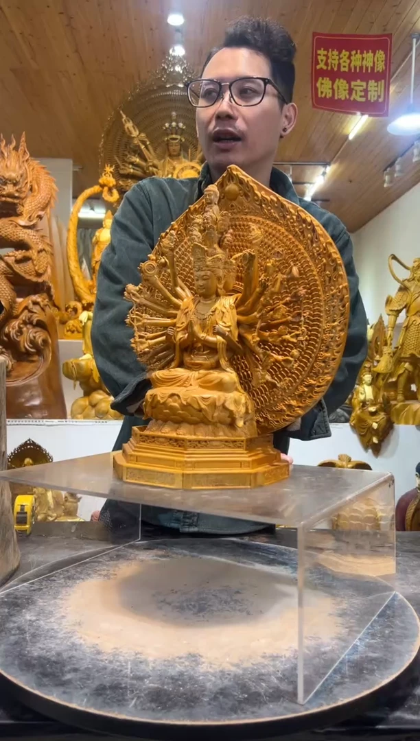 香樟木千手观音40cm