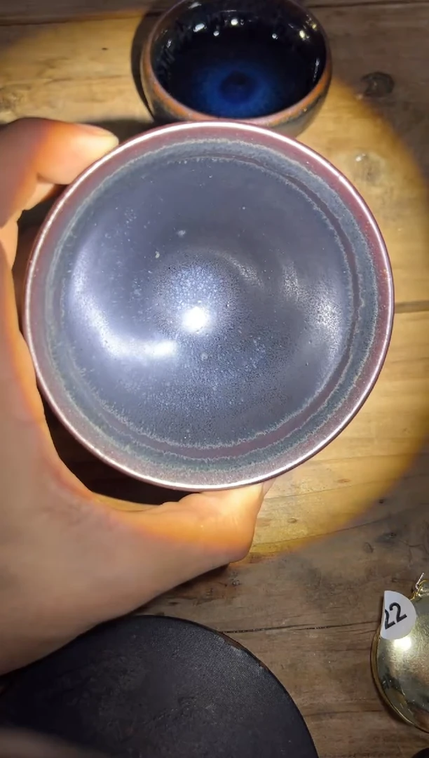 茶盏老木头精品柴烧158